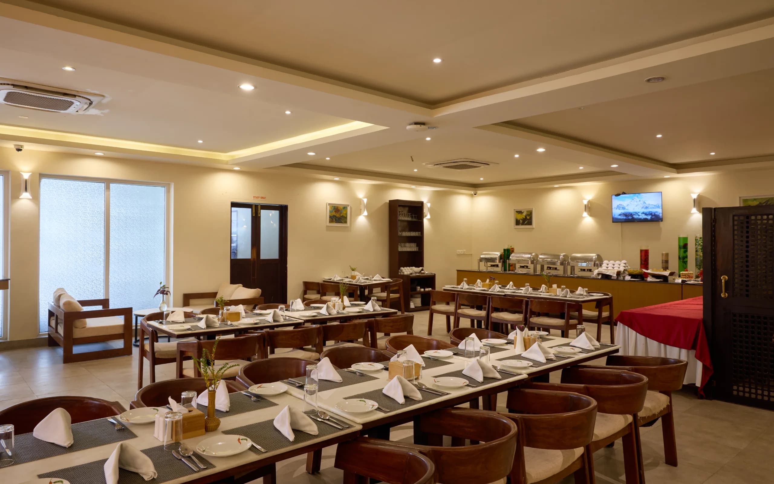 dining hall in mithila yatri niwas janakpur