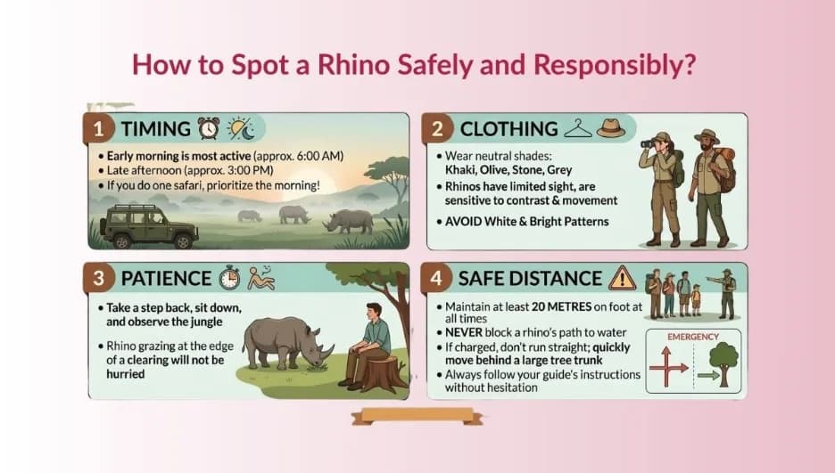 One-Horned Rhino Chitwan: Where & When to Spot Them