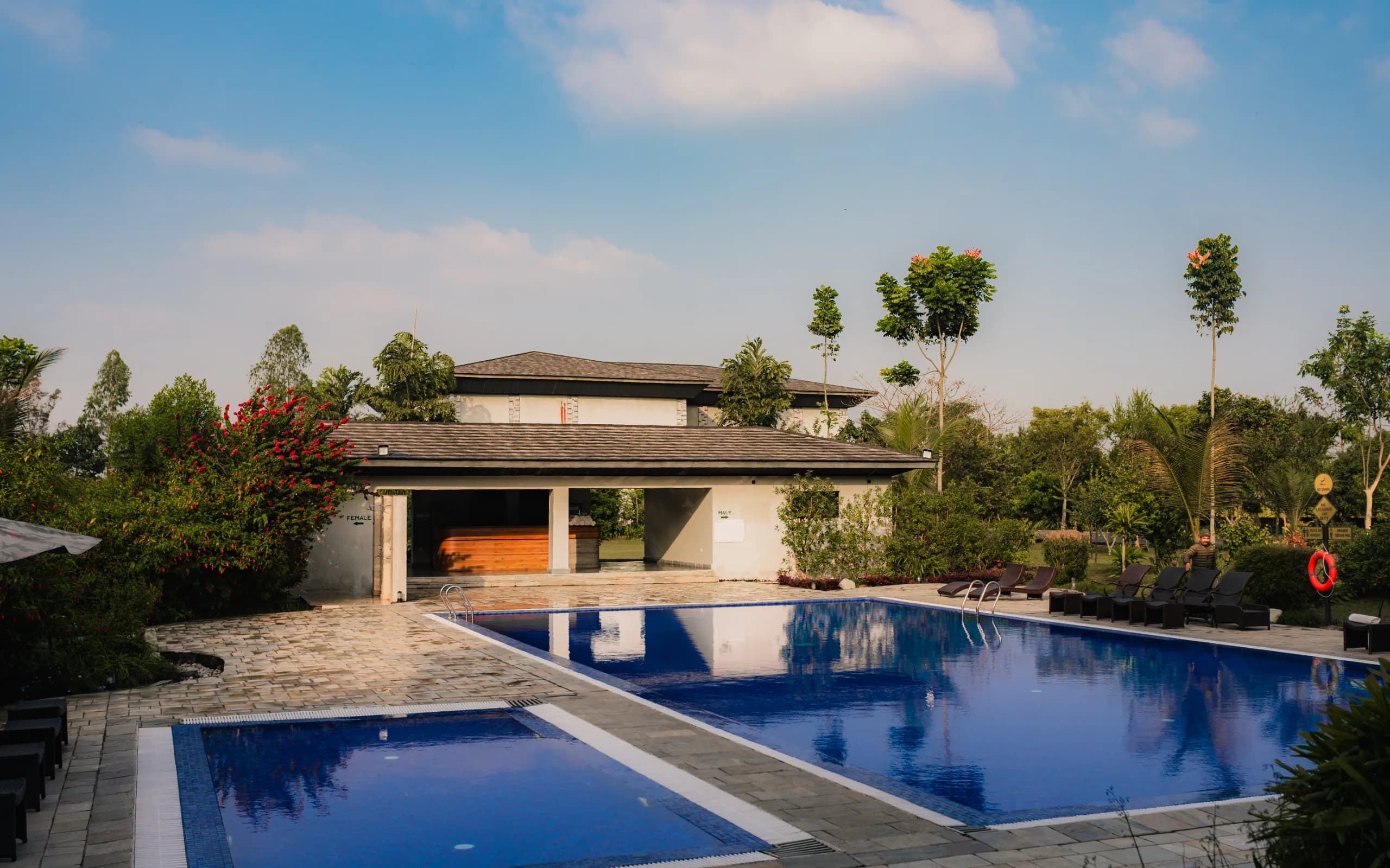 Poolside of Soaltee Westend Resort Chitwan