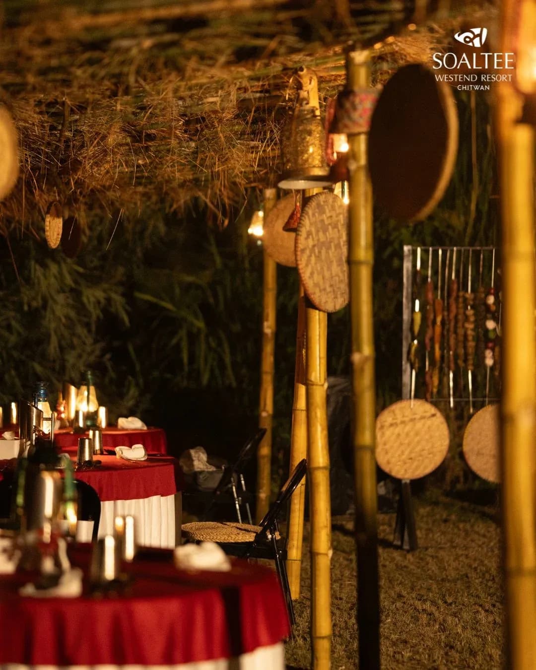 Bush Dinner in Chitwan at Soaltee Westend Resort Chitwan
