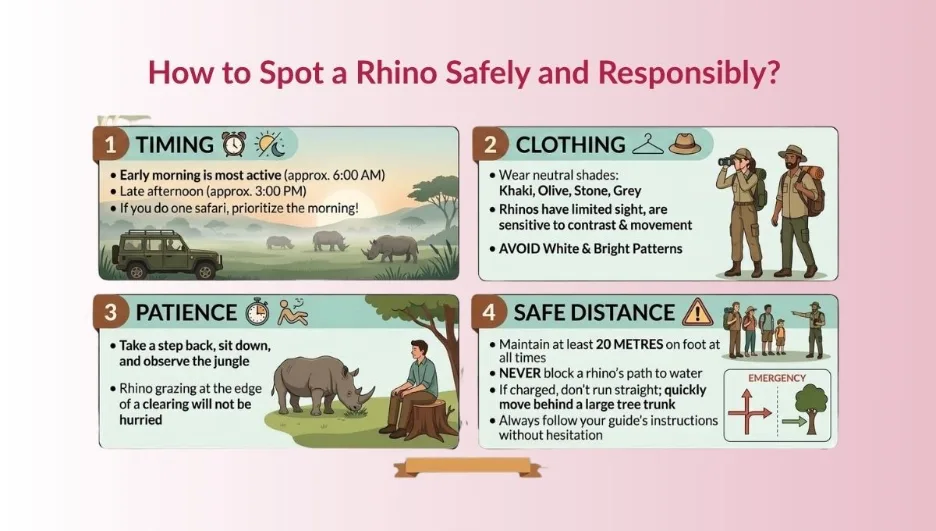 One-Horned Rhino Chitwan: Where & When to Spot Them